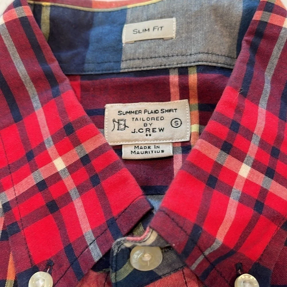 Tailored by Jcrew Summer Plaid Shirt - Picture 4 of 7